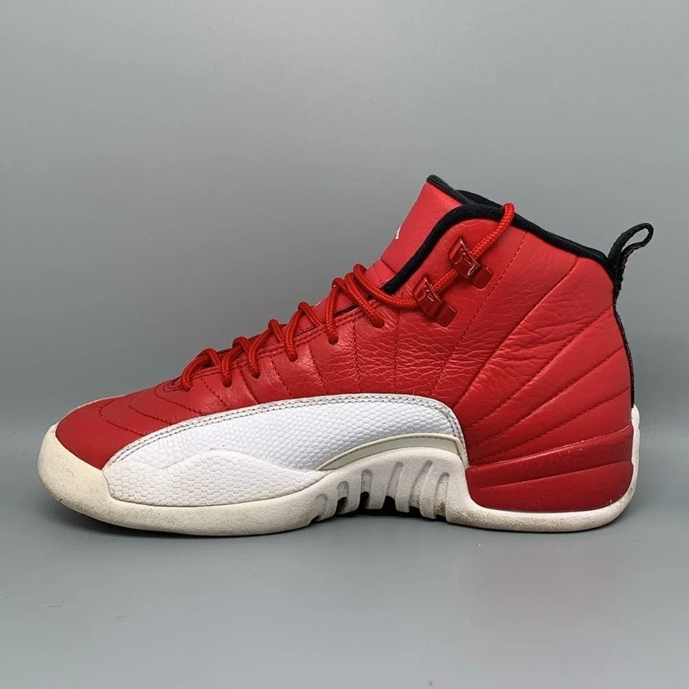 Jordan 12 Retro Gym Red Basketball Shoes 153265-600 Youth Sz 7Y / Women's Sz 8.5